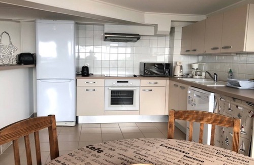 Agon-Coutainville Apartment | 1-bedroom apartment with view of private beach.