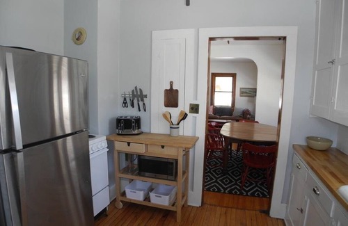 Suttons Bay House | 1 dog welcome in this home located 2 blocks to the beach and Suttons Bay Village