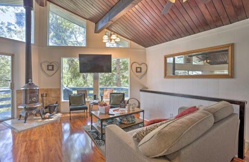 Crestline House | 1 Mi to Lake Gregory Mtn-View Cabin with Deck