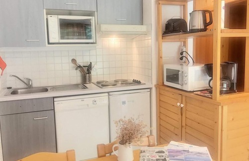 Saint-Martin-de-Belleville Apartment | 100m from ski slopes, view mountain/mountain, terrace, tv, ski locker, 32m²