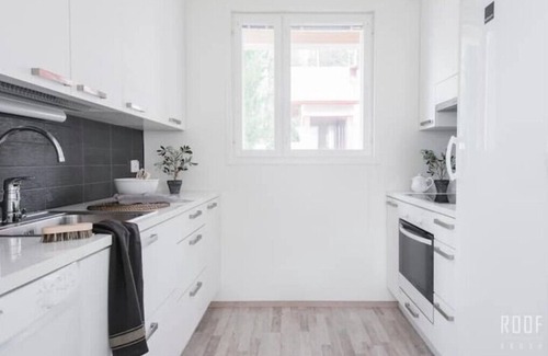 Koillinen District House | 100m2 modern duplex with its own yard in Helsinki