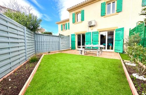 Fleury House | 10min de la mer Maison avec jardin 6 personnes