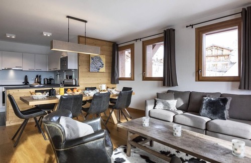 Les Eucherts Apartment | 110m² apartment, full services 4 *, 3 bedrooms, 3 bathrooms/d, south balcony and 2 parking spaces