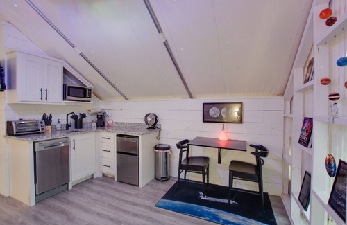 Groveoak RV Rental | #12 Launch Pad Luxury Glamping Tent Space Theme