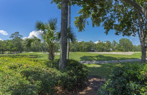 West Beach Village Condo | 1304 Fairway Oaks: 3BR Close to Beach, Golf View, Beach Gear/Bike Credit