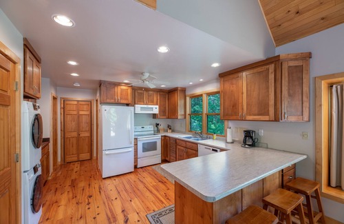 Conover Cabin | 14 acres of seclusion on private lake, right off Snowmobile and ATV trails.