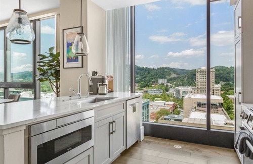Downtown Asheville Condo | 15% OFF - Cloud 10 | 10th floor Luxury Condo in Downtown, Panoramic Mountain Views