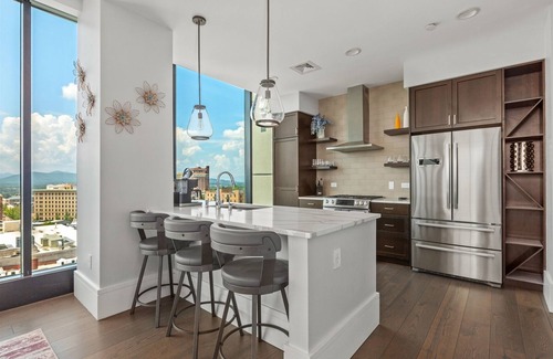 Downtown Asheville Condo | 15% OFF - Endless Sunset Retreat | 10th floor Condo in Downtown, Panoramic Mountain Views