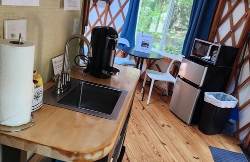 Mill Spring Apartment | 16' Yurt, Dog Friendly, Deck, Dome Skylight, Sleeps 2.