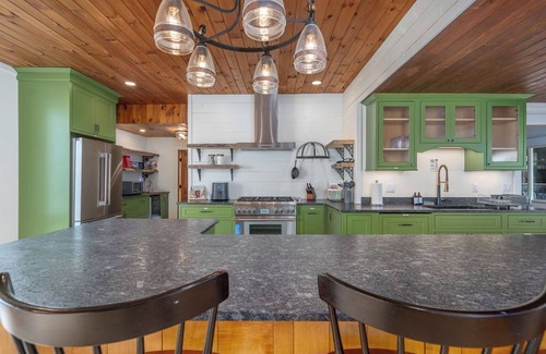 Meredith House | 1840 Meredith Farmhouse w Outdoor Pool & Sauna