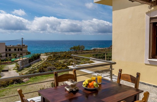 Fragkokastello Apartment | 1st Floor Apartment with view to Libyan Sea