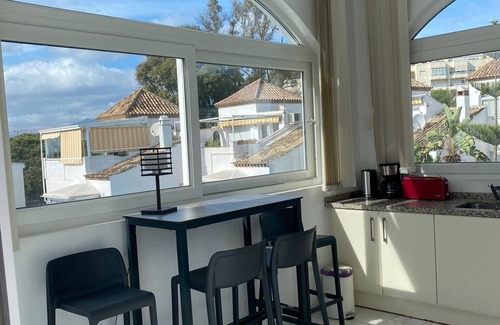 Urbanizacion Costabella Apartment | 2 Bedroom Apartment with sea views. Large Shared Pool, Manicured Gardens