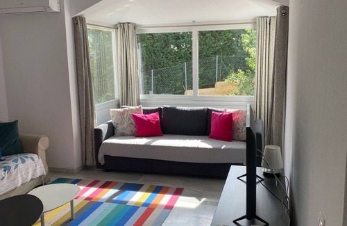 Urbanizacion Costabella Apartment | 2 Bedroom Apartment with sea views. Large Shared Pool, Manicured Gardens