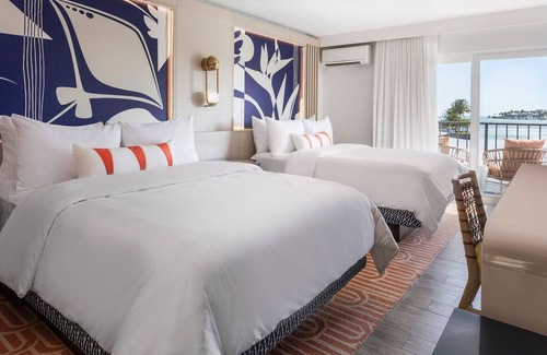 Islamorada Hotel | 2 Guest Room, 2 Queens, Marina View, Balcony, Free Parking & Pet Friendly