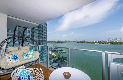 West Avenue Apartment | 2 King Bed Suite | Mondrian Hotel BayView Star Island | Resort Access + Balcony @ Mondrian SoBe Hotel. Luxury bay front resort known for its Art Deco glamour, lush pool deck, and sweeping views of Star Island and Downtown Miami, near everything.