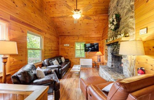 Charter Hills House | 2 Mi to Skiing Blue Ridge Mtn Cabin with Hot Tub!