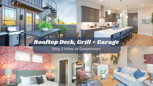 Hadley - Washington House | 2 Miles to Broadway w Rooftop Deck Grill & Garage