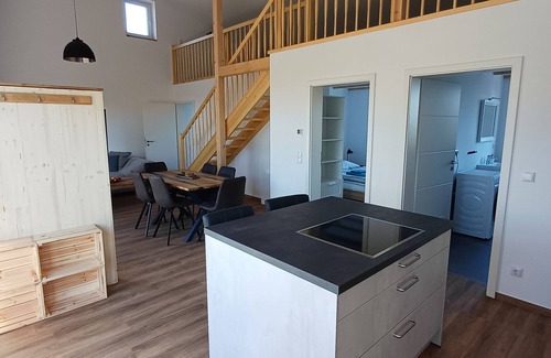 Kraatz Apartment | 2 vacation apartments with shared large balcony for 8 to 10 people can be booked