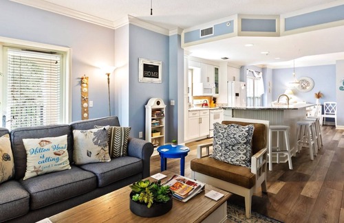 North Forest Beach Villa | 206 North Shore Place - UPDATED Villa - Great Rate - Block from Beach!