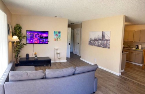 Fresno Condo | 2247 W Dakota Fresno · Nice King Bed! Fenced BackYard- W/D and Parking!
