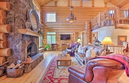 Fairplay House | 22STR-00506 Fairplay Log Cabin 26 Mi to Breck!