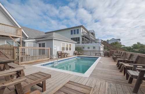 Carolina Dunes House | 2816 - Tranquil Sound 4-bed 4.5-bath soundfront home in Duck, NC, private pool, hot tub, game room