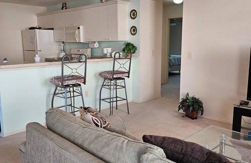 Bonnybrook House | 2BR/2BA with electric golf cart, 5 minutes to Lake Sumter and 466 shopping.