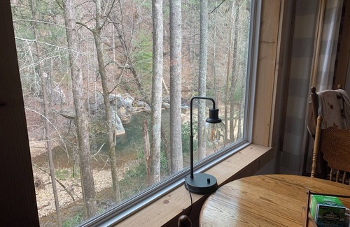 Morganton Cabin | 3-bedroom 2 & half bath cabin in charming Morganton comfortably sleeps 7 adults.