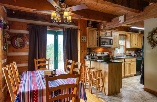 Maple Springs House | 3 Bedroom Historic Cabin with Elegant Views, Pond, Hot Tub & Paved Access