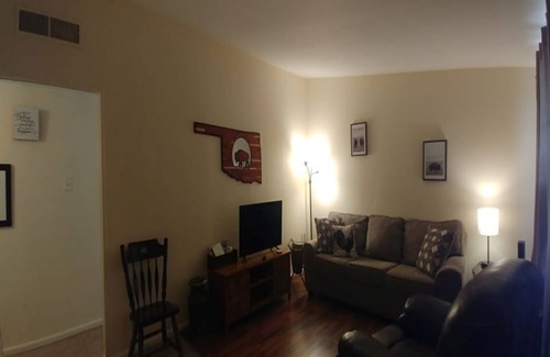 Lawton House | 3 bedroom home near Base rocking chair