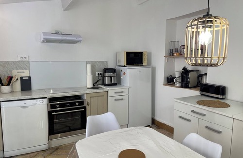 Alata Apartment | 3 large bedrooms, 2 shower rooms (first floor) Ground floor kitchen access hallway, relaxation terrace
