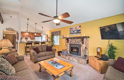 Big Bear House | 3 Mi to Skiing Big Bear Cabin with Deck