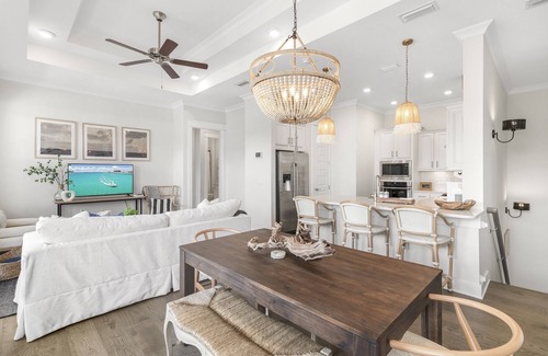 WaterSound Beach Condo | 30A freshly remodeled! Sleeps 8! Bikes and 6-seater golf cart included.