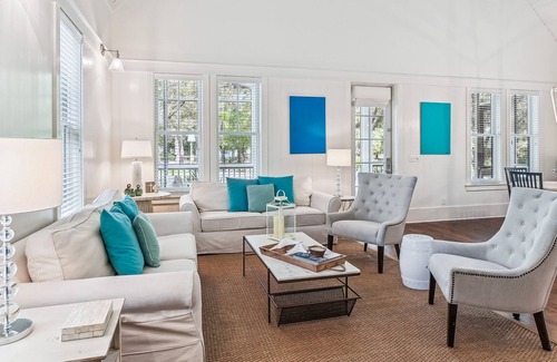Cottage District House | 30A WaterColor Rental Steps to Pools, Beach Club, Shops, Restaurants + Bikes!