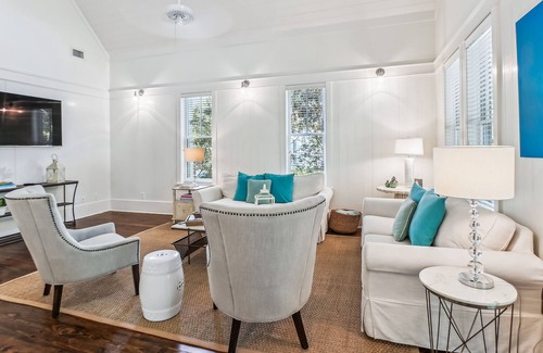 Cottage District House | 30A WaterColor Rental Steps to Pools, Beach Club, Shops, Restaurants + Bikes!
