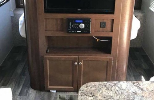 South Haven House | 32' RV Travel Trailer Camper on site in South Haven Michigan