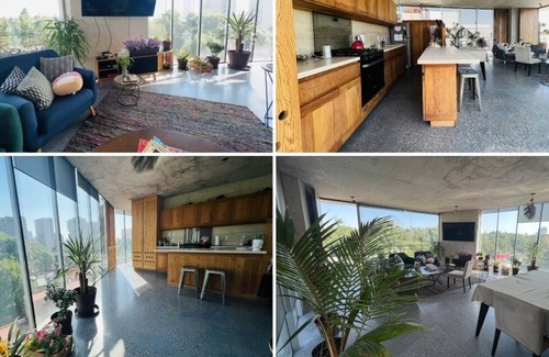 San Miguel Chapultepec Apartment | 360 views of Mexico city. Light filled floating sensations.