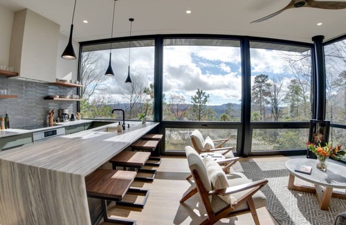 Mills River House | 3x Lux Glass Homes sleeps 12