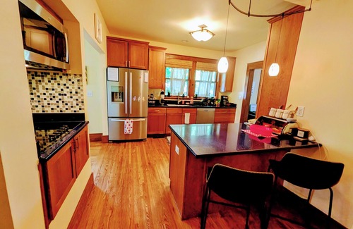 Loveland House | 4-bd house,Downtown, Hottub, Modern with Historic charm, Game Theatre Room