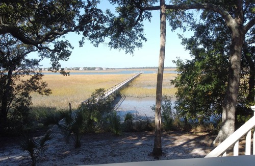 Folly Beach House | 4 Bedroom Home with Dock on Folly River- 2 Block Walk to Beach