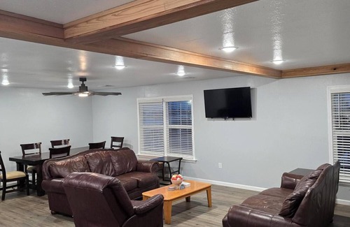 Golden Meadow Cabin | 4-bedroom lodge with waterside access and a great balcony view. Enjoy your stay