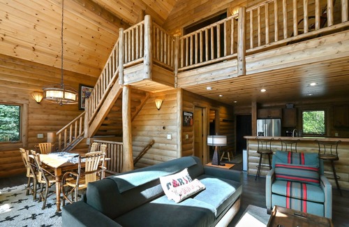 Boyne City Cabin | 4BR | Ski-In/Ski-Out | Private Hot Tub | Sleeps 12