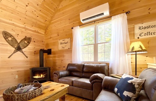 Gouldsboro Cabin | 5 Acre Forested Cabin Retreat w/ Firepit Near Acadia's Schoodic Peninsula