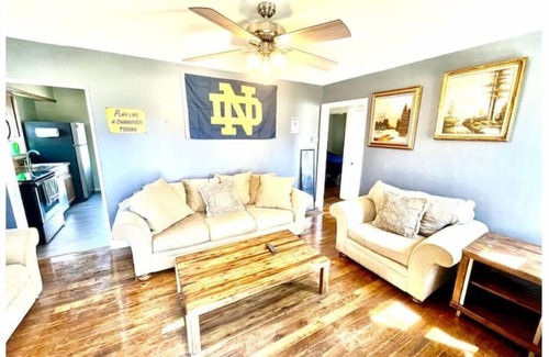 Northeast South Bend House | 5 bedroom 2 bathroom house, Walk to Notre Dame, safe area