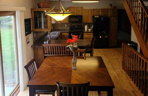 Waupaca House | 5 Bedroom home with 1580ft of Waupaca River frontage! With hot tub!