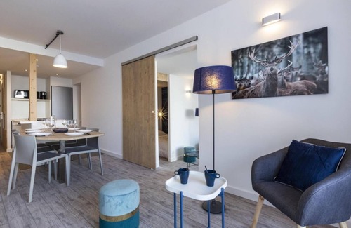 Arc-2000 Apartment | 50m from ski slopes, 8th floor, view ski slopes, balcony, tv, 54m², Les Arcs