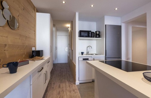 Arc-2000 Apartment | 50m from ski slopes, 8th floor, view ski slopes, balcony, tv, 54m², Les Arcs