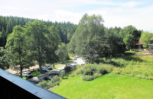 Weissenstadt Apartment | 50qm-große Ferienwohnung im 3. Stock mit Balkon