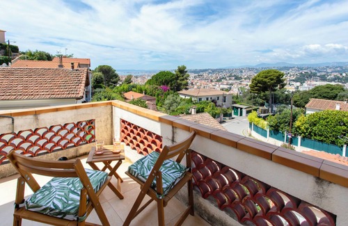 Saint-Roch Villa | #54 Villa Castel Charming 4-bedroom villa with WiFi and AC in lovely Nice