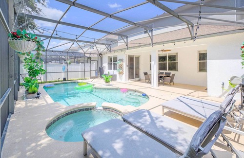 Legacy Park House | 5BR Home - Pool, Hot Tub, Games, and Near Disney!